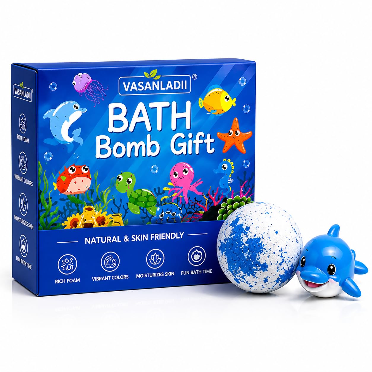 Kids Bath Bombs with Surprise Toy Inside, Pack of 1 Fizzy Bath Bombs, Random Color & Hidden Toy Reveal, Moisturizing Bath Fizzers for Boys & Girls, Fun Bath Time Gift Set, Multicolor-image-24