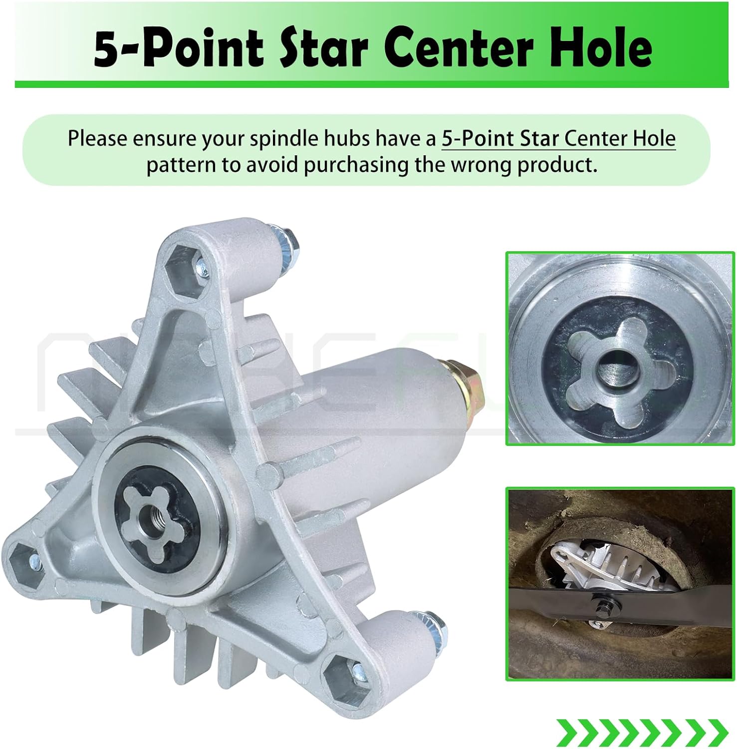 2 Pack 532130794 Spindle Assembly with 532173436 Mandrel Pulley 532174883 Belt 5/8x97 Replaces 539110158 532128774 532128285 for Husqvarana 42" YTH18542 YTH1842 YTH1542 LT18542 Decks