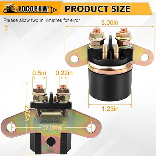 Miniatura 2 de VTX 1800 Relé solenoide de arranque para Arctic Cat 250 300 Suzuki Quadrunner 160 230 250 300 King Quad 300 Savage 650 LS650 Boulevard S83 Katana