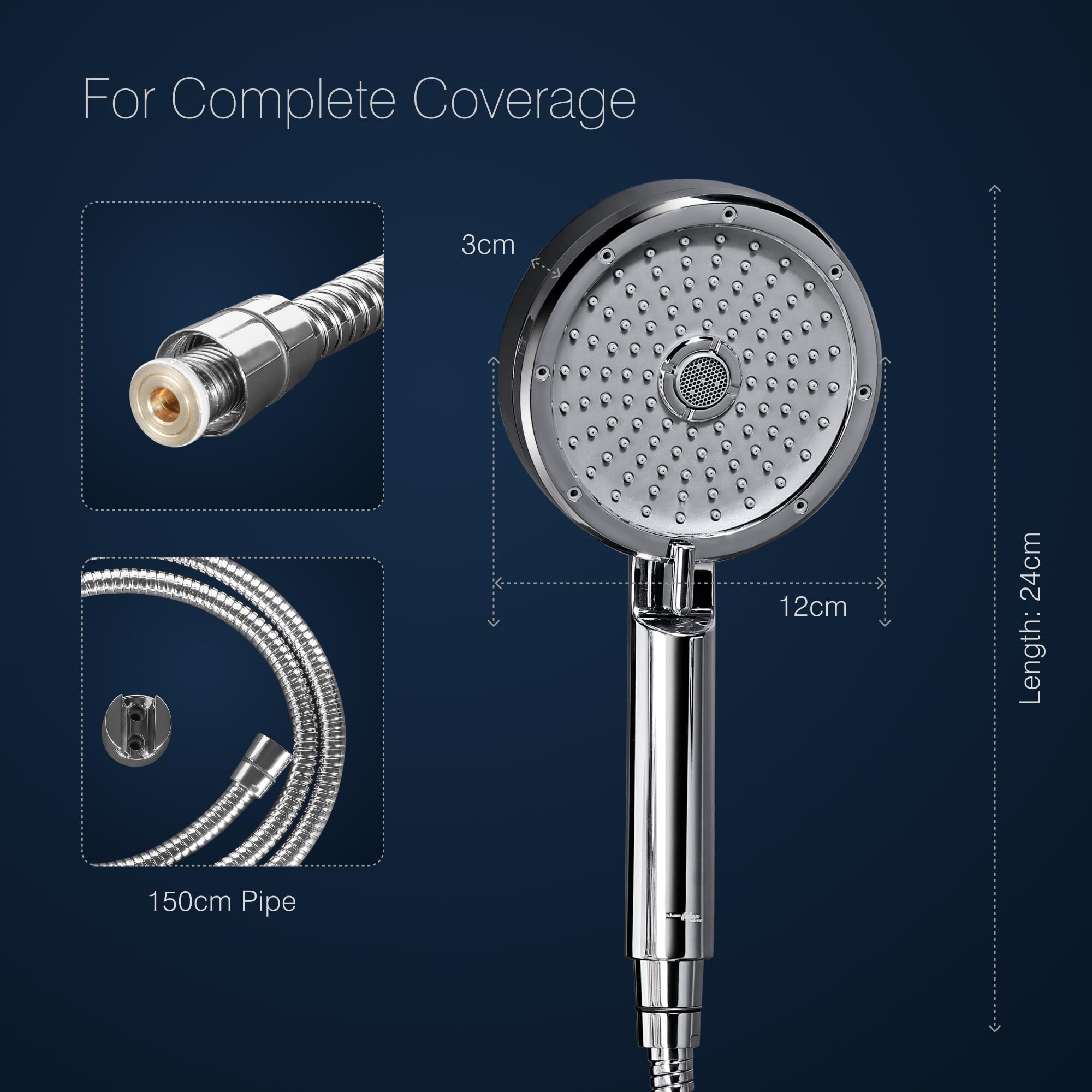 Hindware Italian Hand Shower - 3 Flow Modes -5
