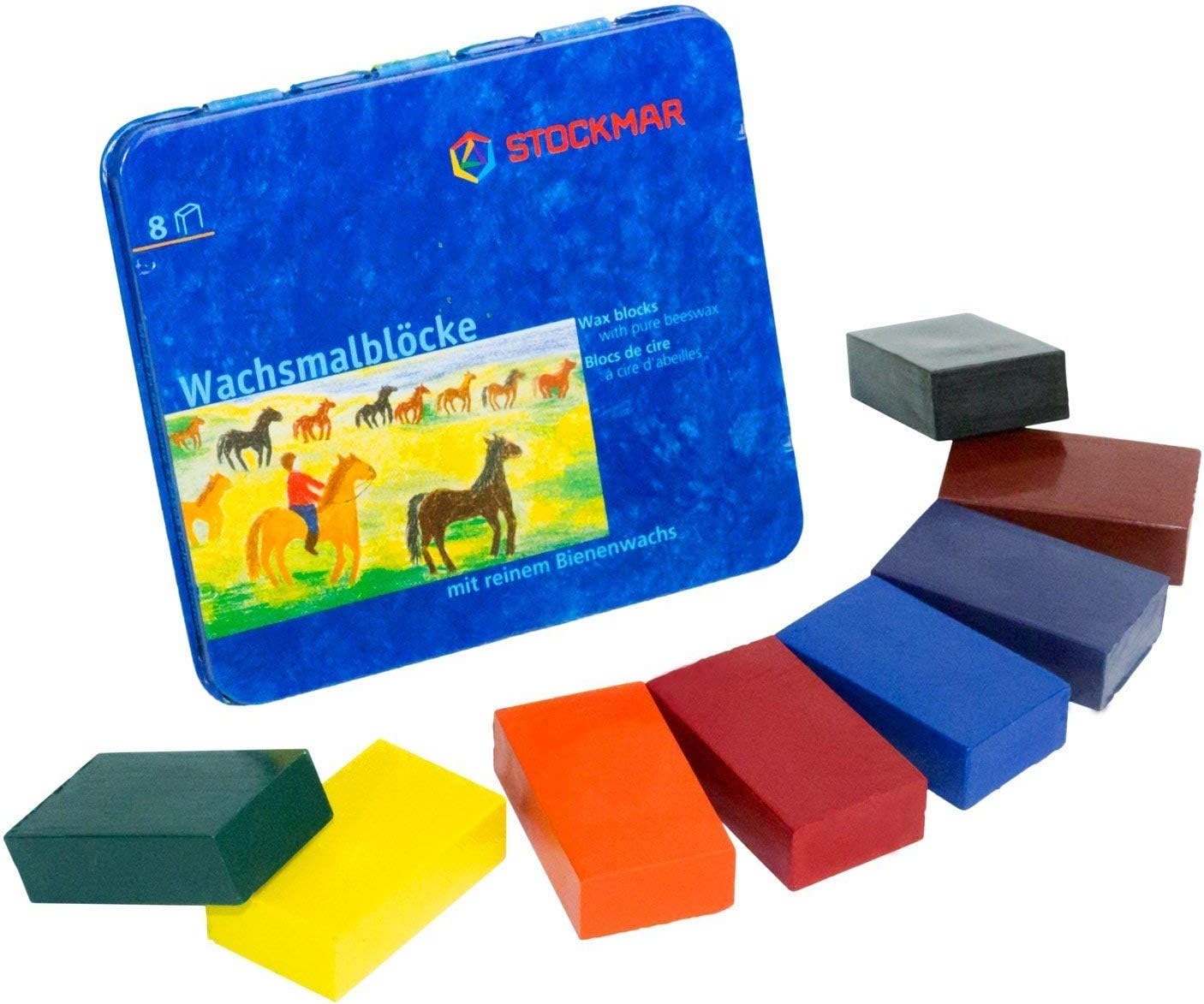 Stockmar Wax Painting Blocks 8 Colours Standard Assortment Amazon