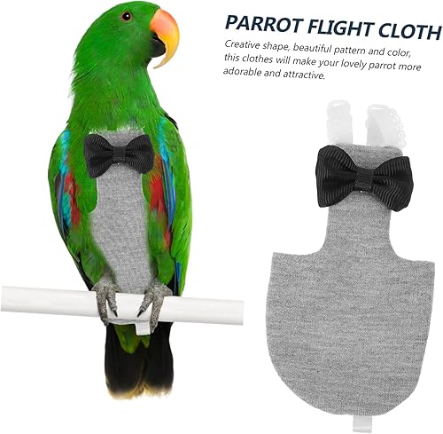 Miniatura 8 de iplusmile 5 unidades de pañales para pájaros voladores, arnés de pájaro, cacatúa, traje de vuelo, pañal volador de pájaros, ropa cómoda para loro,