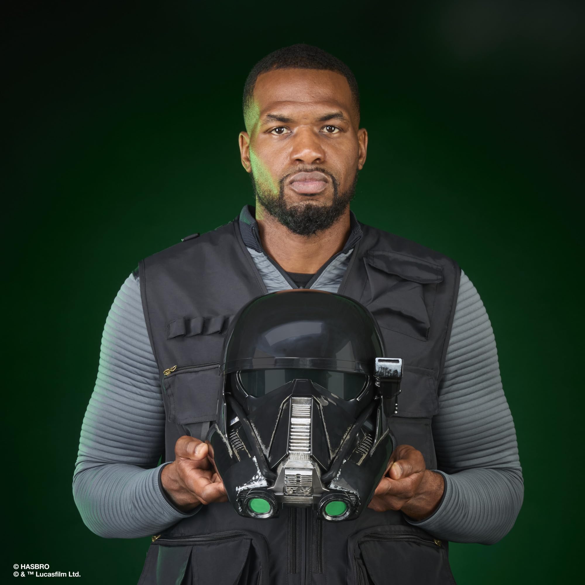 Star Wars Hasbro The Black Series, casco elettronico premium di un Death Trooper imperiale, articolo per roleplay per adulti