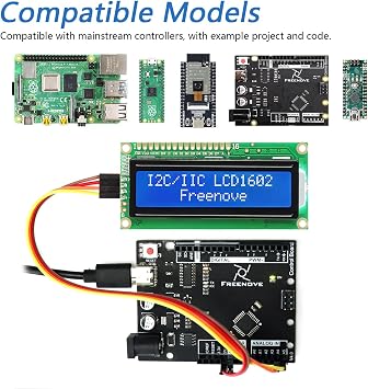 Freenove I2C IIC LCD 1602 Display Serial 16x2 Screen New Type