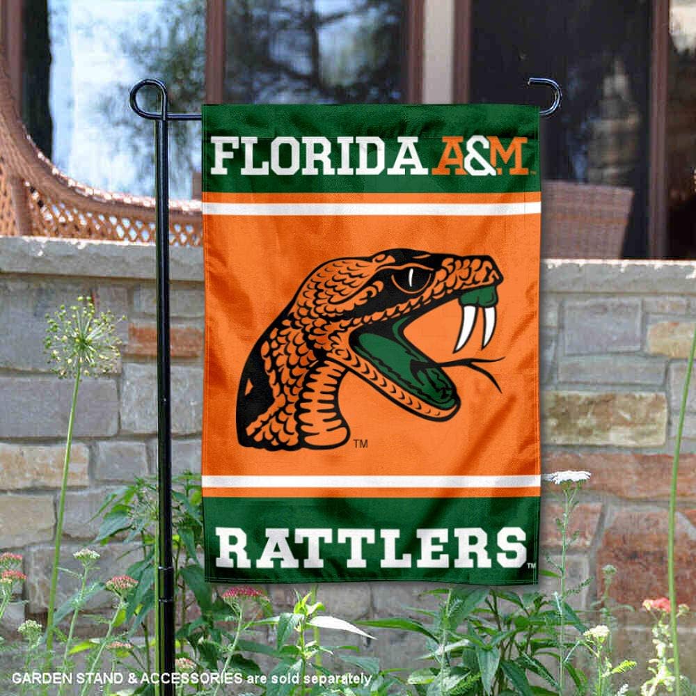 College Flags & Banners Co. Florida A&M Rattlers Garden Flag - Image 2