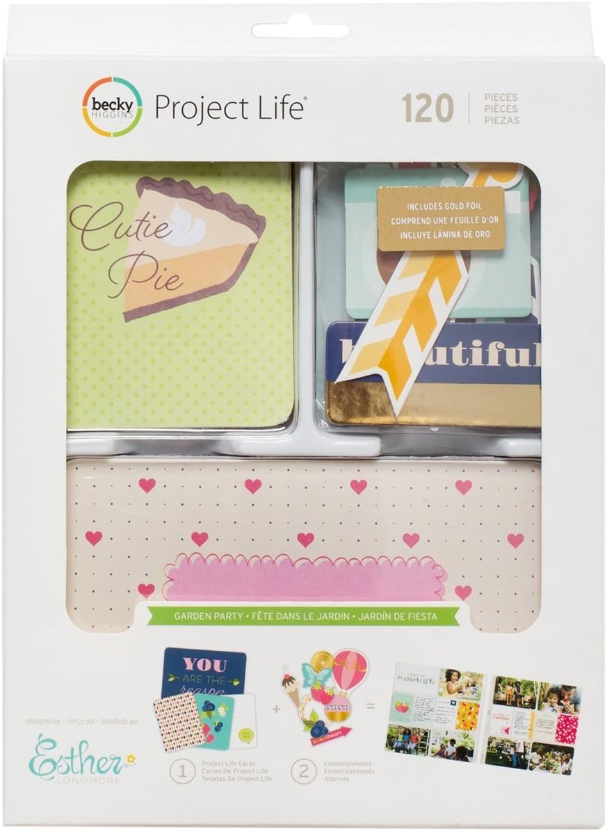Project Life Kit Value Kits-Garden Party-Gold Foil (120 Pieces)