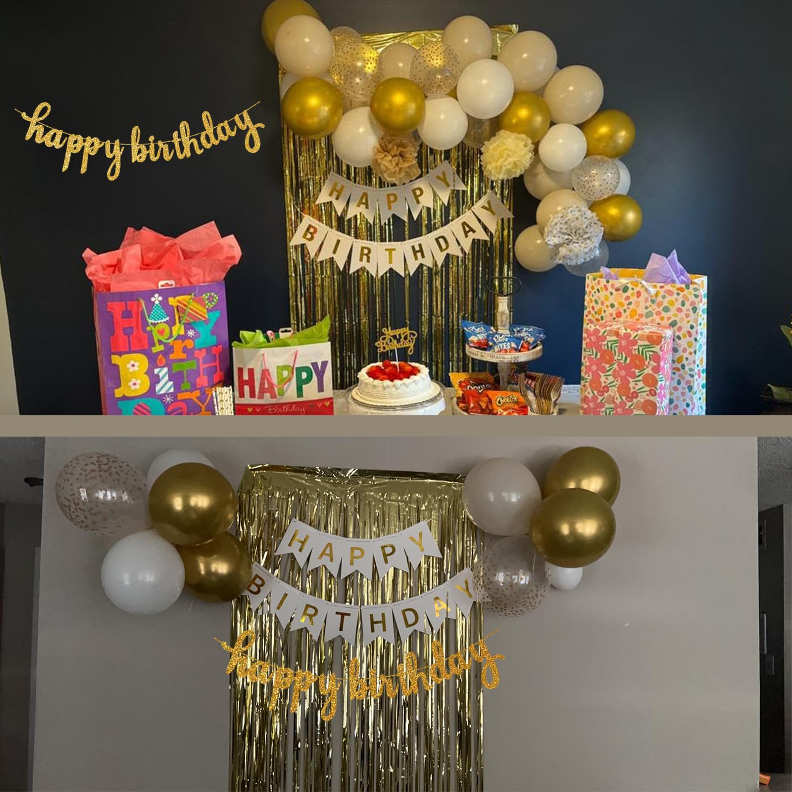 71pcs Ensemble Décorations Danniversaire Ballons Dorés Rose - Luxembourg