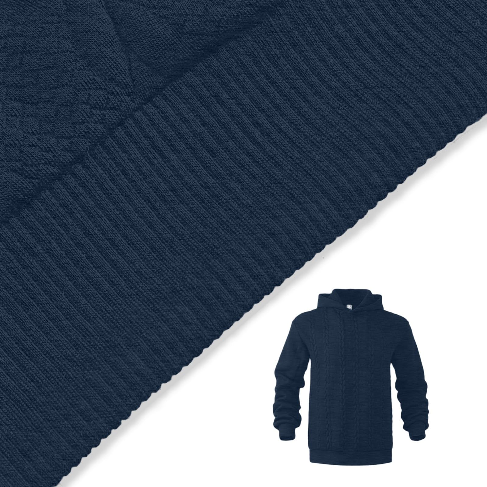 Ropa Anti UV Hombre Sudadera con Capucha De Color Liso para Hombre, Punto, Camisas Casuales Manga Larga, Suéter Invierno Exteriores, Sudaderas 2026 Camisola Navidad Moto Protecciones