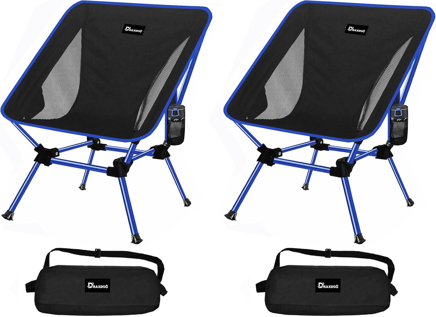 DRAXDOG Camping Chair, 2 Way Compact Backpacking Chair