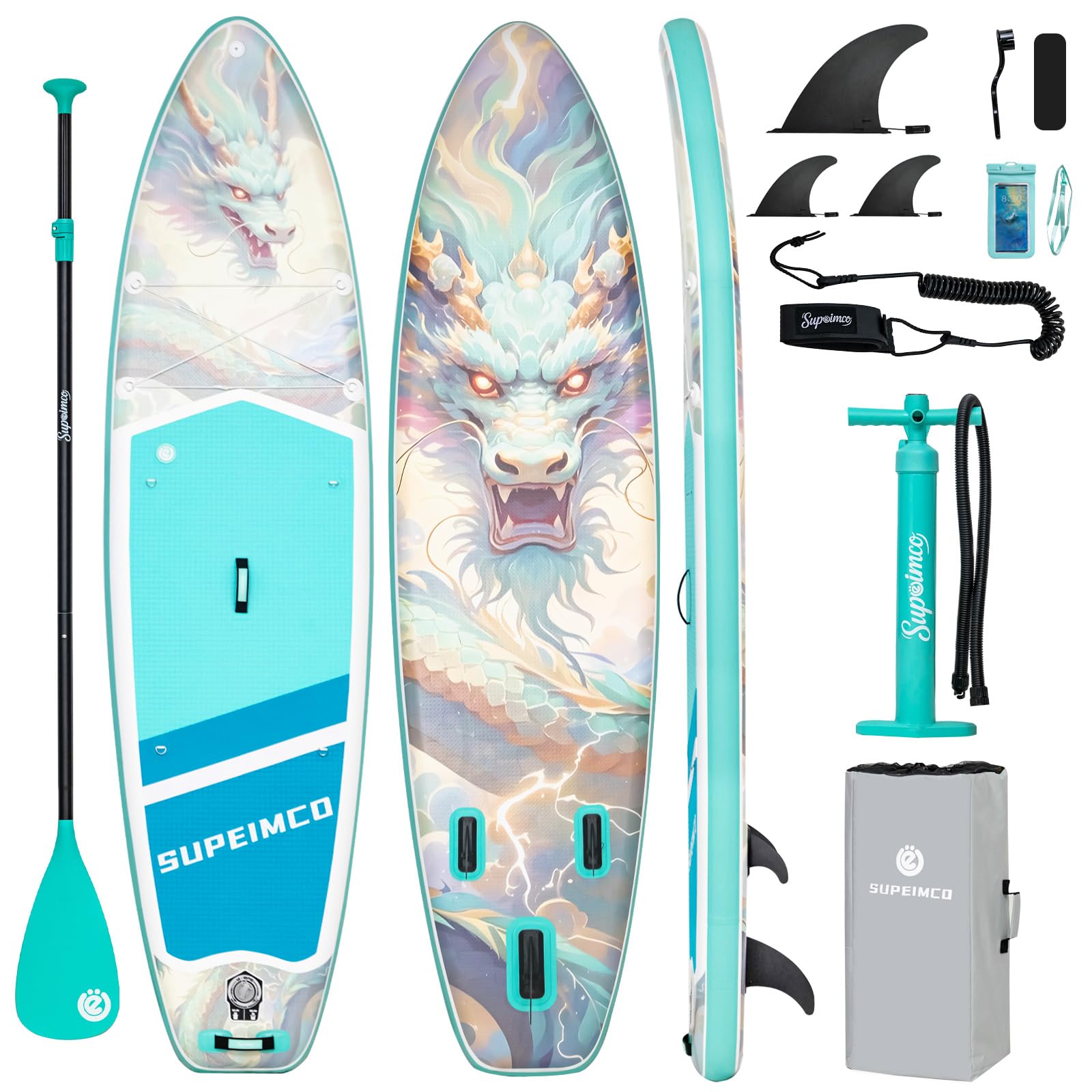 Photo 1 of SUPEIMCO Inflatable Stand Up Paddle Board - 10'6" Glue-Free Hot Melt