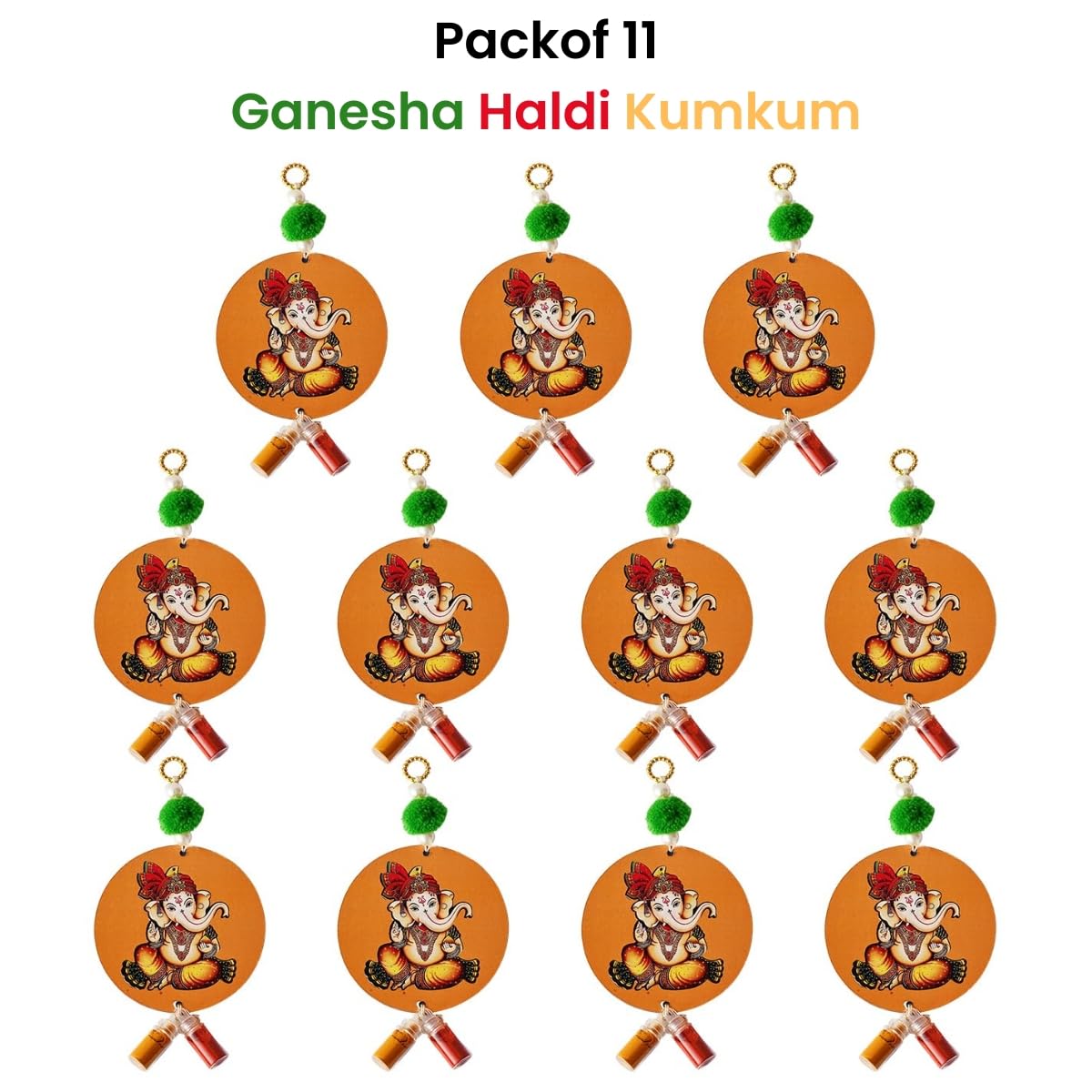 Ganesha Haldi Kumkum Return Gift Set - Pooja Supplies -2