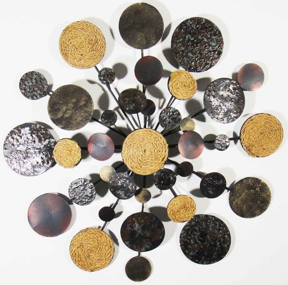 Sk Style Black Sk New - Contemporary Metal Wall Art Decor Sculpture - Rope Solar Abstract