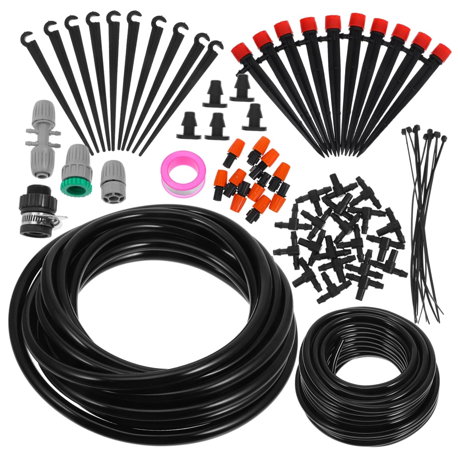TOYANDONA 1set Automatic Drip Irrigation System for Indoor Garden Solar Powered Watering Kit Drippers and Sprayers Easy Installation for Potted Plants and Garden Care
