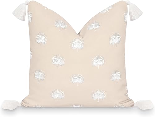 Hofdeco Premium Solo funda de almohada de otoño para patio costero para interiores y exteriores, 18 x 18 pulgadas, repelente al agua para patio