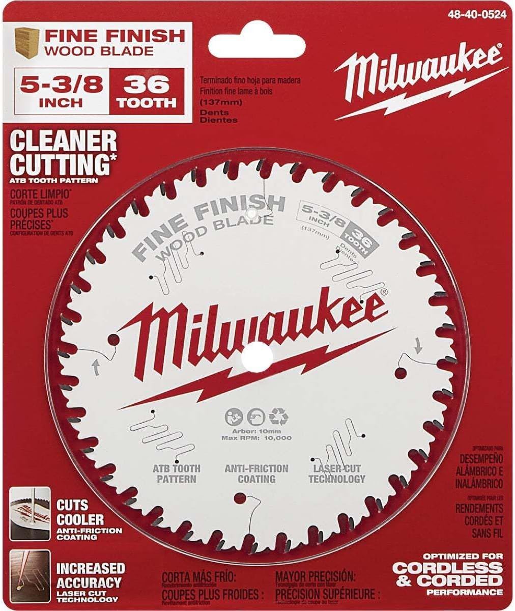 Milwaukee 5-3/8 in. 36T Fine Finish Circ