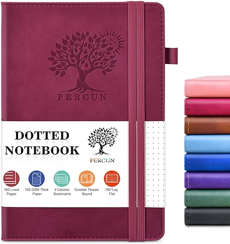 Miniatura 37 de Cuaderno rayado para hombres y mujeres, 160 páginas con rayas universitarias para escribir, cuadernos A5 de cuero de tapa dura para el trabajo,