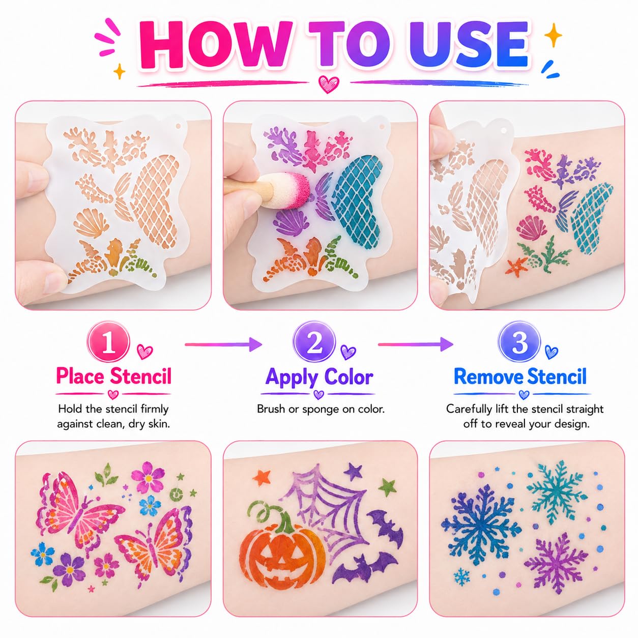 Face Painting Kit for Kids, 42 Colors Water Activated Face Paint Set