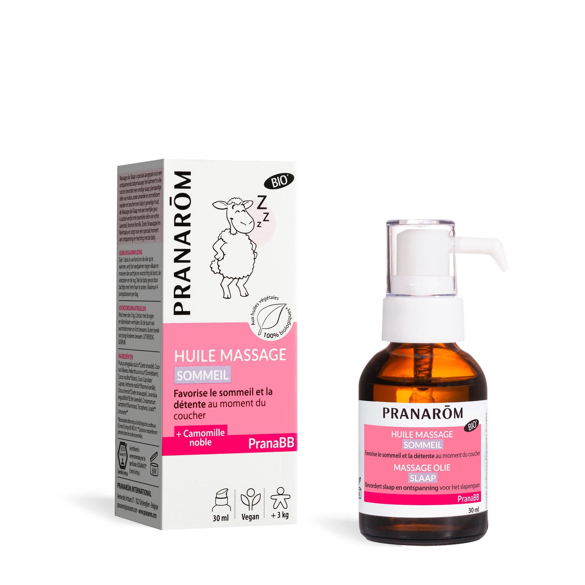 PranaBB huile de massage sommeil bio 10ml