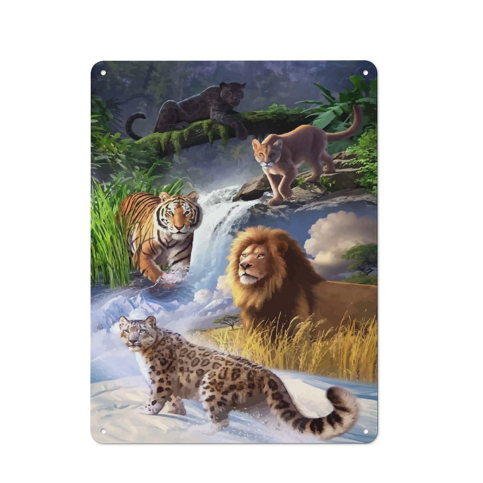 Junmoney Earth Day Tin Wall Plaque 40X30cm With For Workshop Wall, Suited To Makers And Diy Enthusiasts