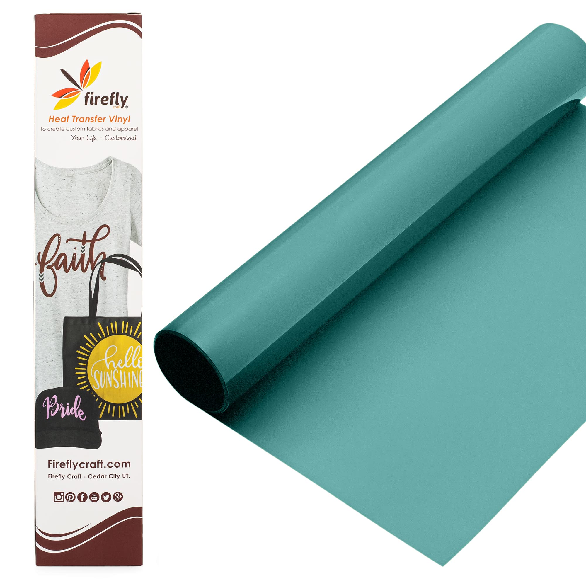 Vinyle transfert de chaleur jade 30x50 cm pour Silhouette et Cricut