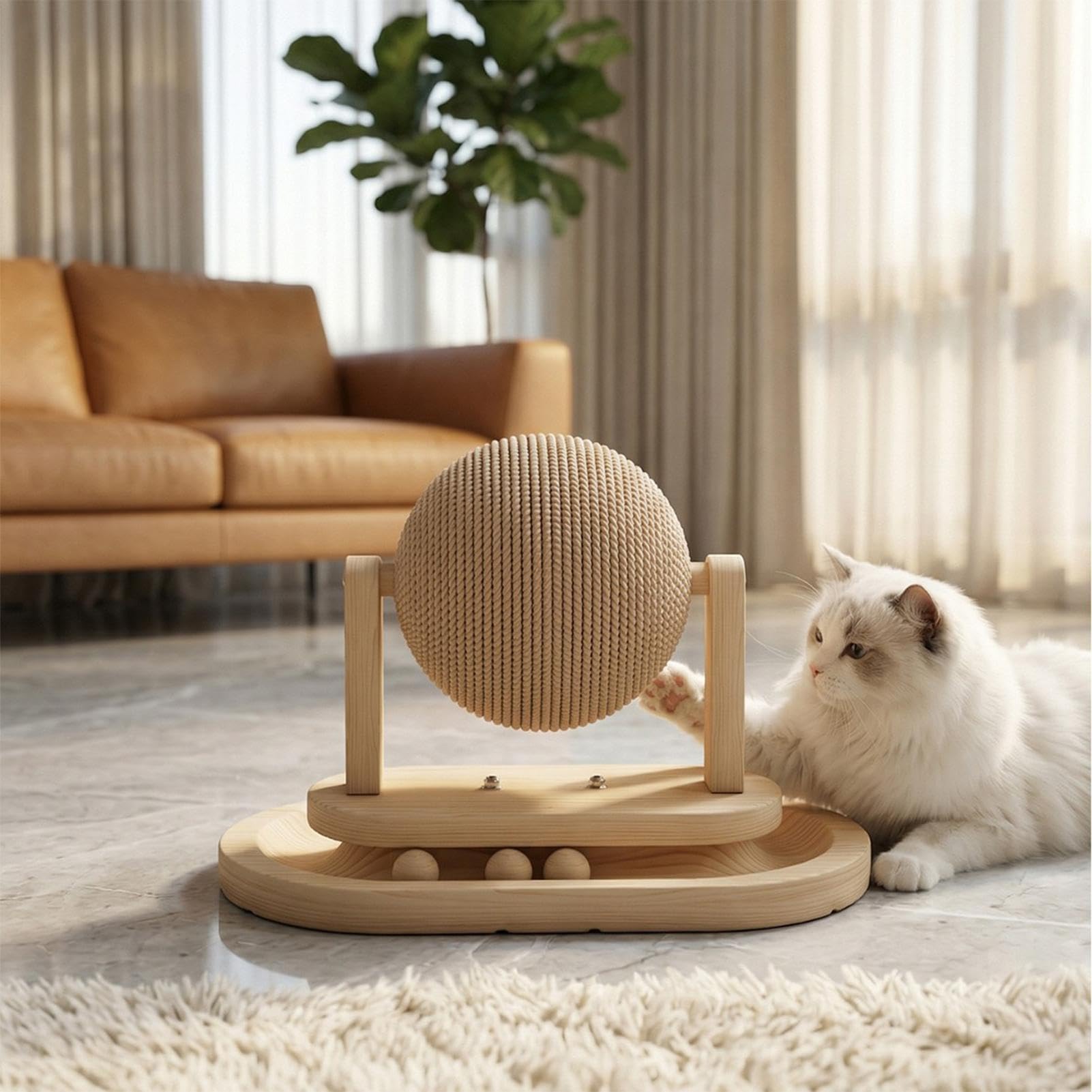 Boule À Griffes Pour Chats D'Intérieur Divertissement Pour Chiot