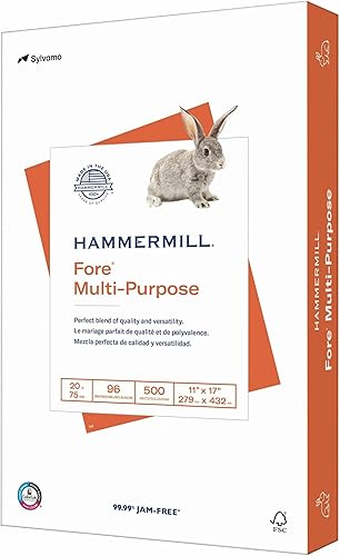 Miniatura 8 de Hammermill Fore Papel para impresora papel para copias multiusos de 20 lb 85 x 14 - 1 resma 500 hojas - blancura 96 fabricado en Estados Unidos