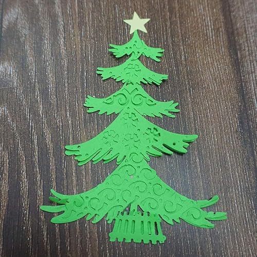 Miniatura 5 de Troqueles de corte de metal, metal troquelado de Navidad, árbol de Navidad se puede ensamblar, plantillas de relieve para álbumes de recortes, álbum