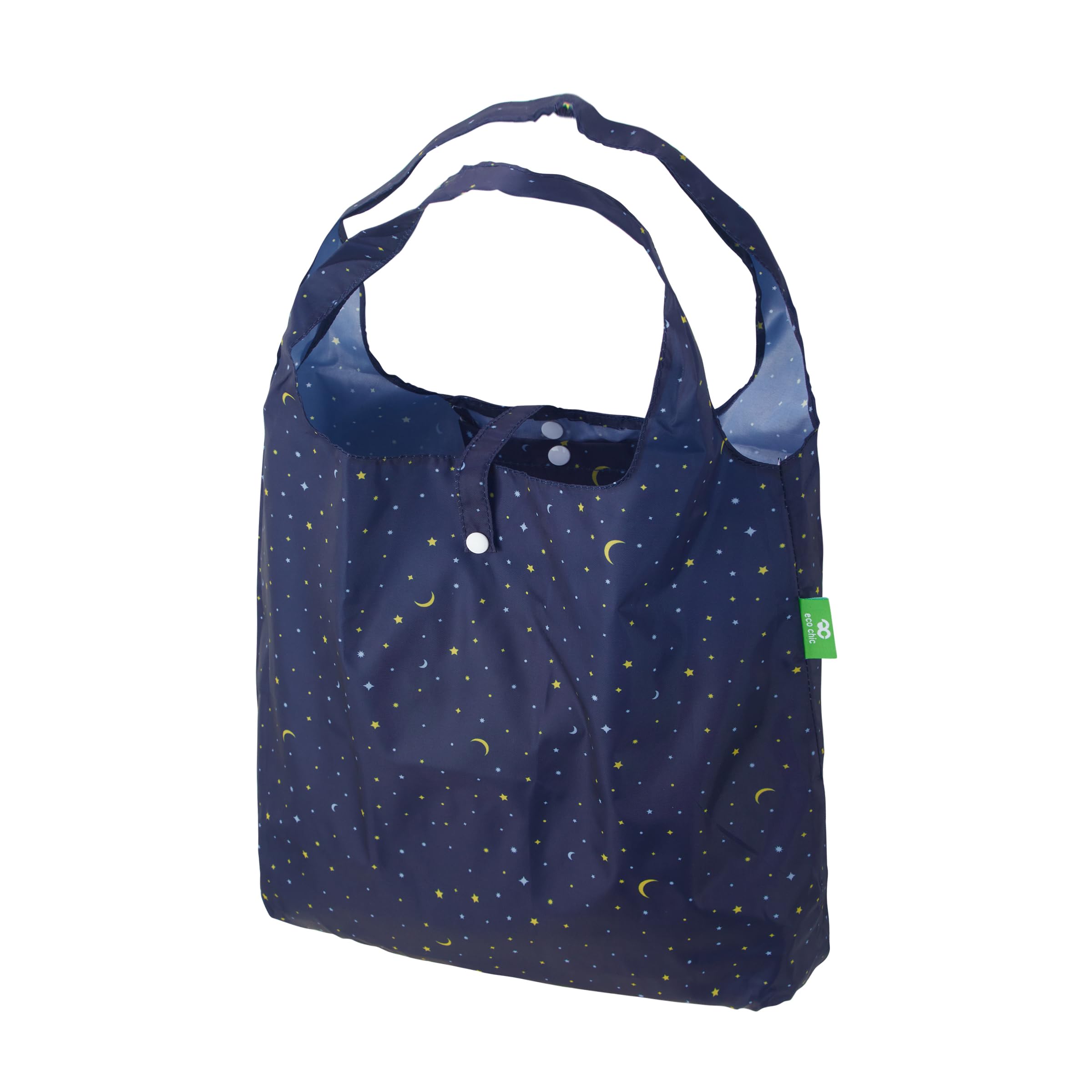 ECO CHIC Lightweight Foldable Reusable Shopping Bag Water Resistant Tote Bag