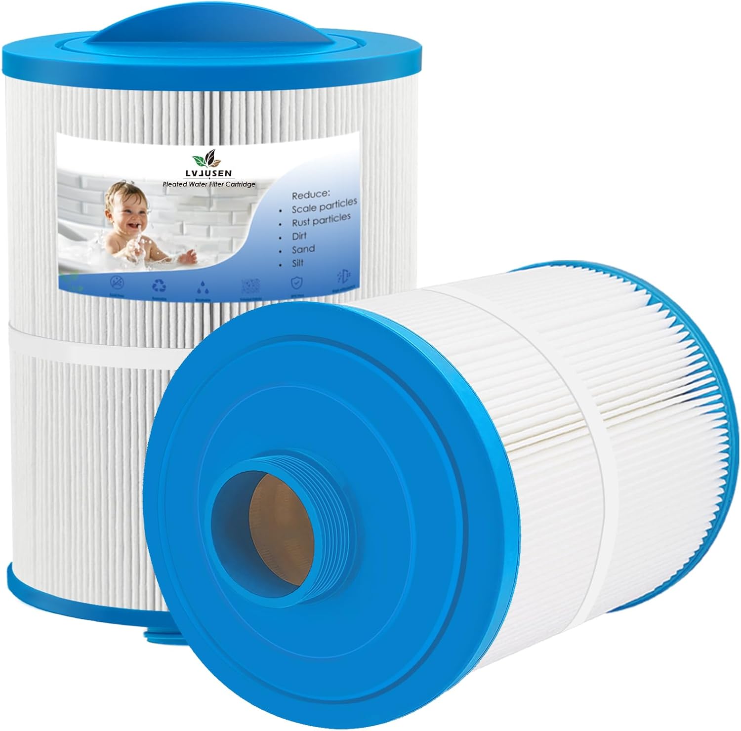 PMA40L Spa Filter Replaces Master Spas Filter X268543 PMA40L-F2M, Fits Most Twilight Series Spa, Compatible with 6CH-402/ FC-0317/ X268365-2 Pack