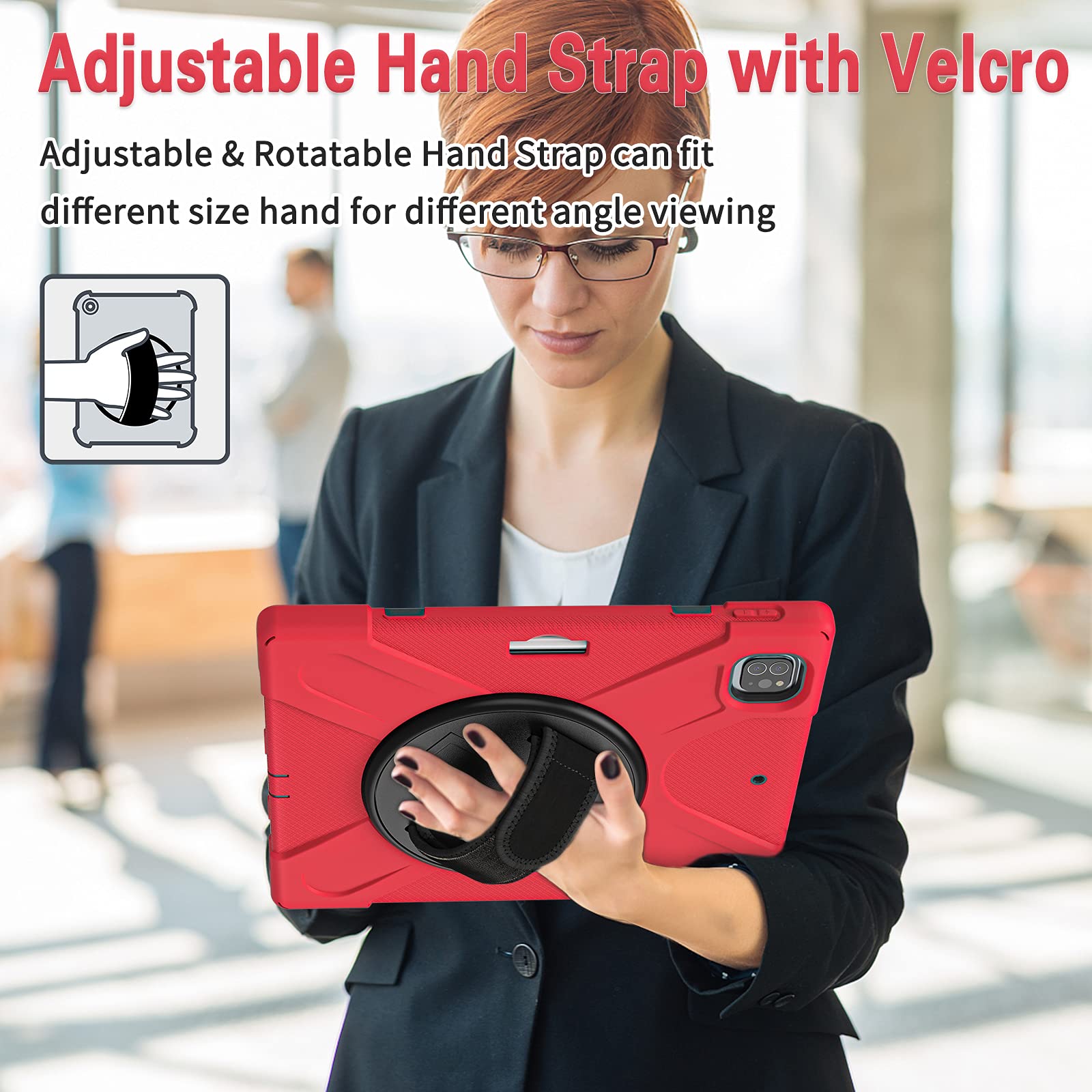 Custodia Gorilla Tech Survivor Per IPad Pro 12.9 (2022) Con Supporto E Porta Penna