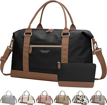 ELONGRIVER Women Travel Duffle Bags, Weekender Overnight Bag, Hospital Bag