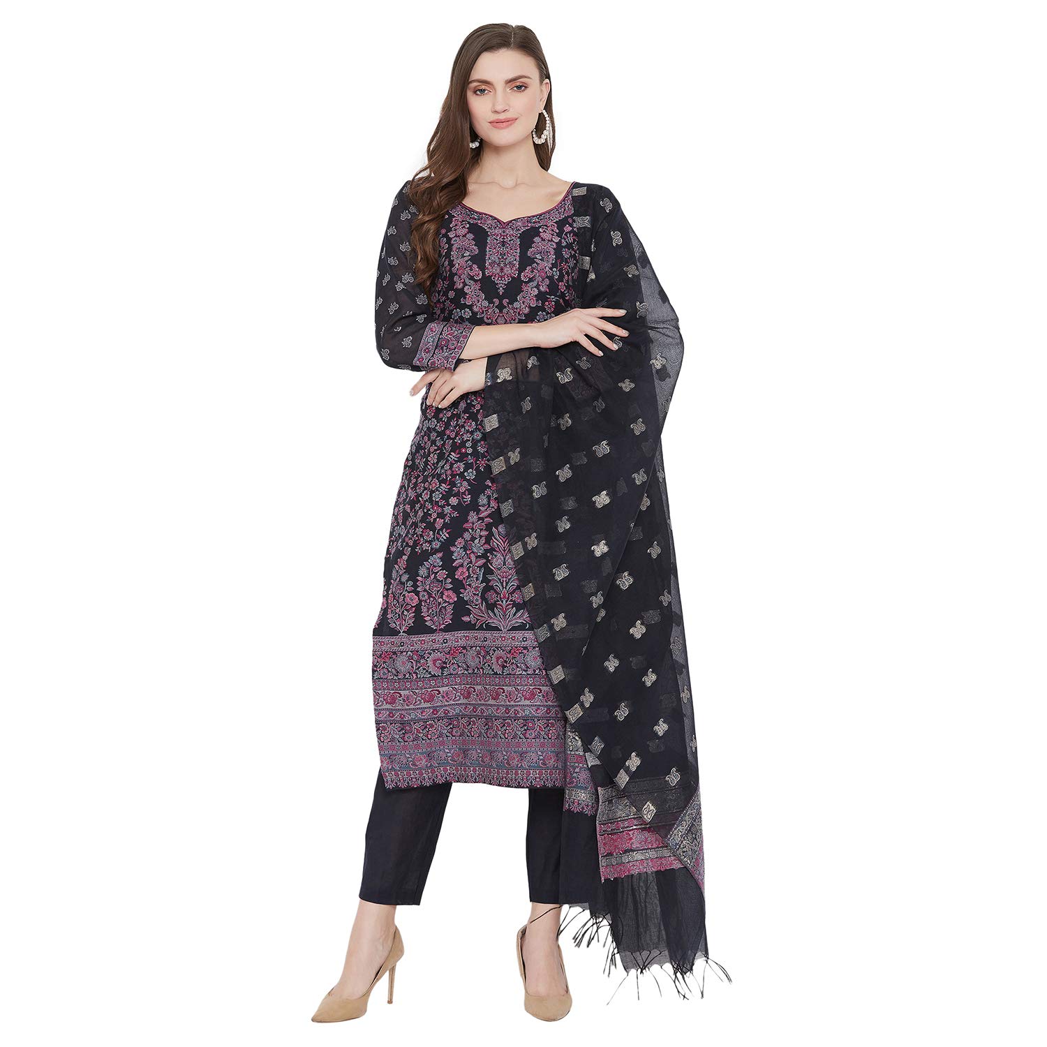 Safaa Summer Suit For Women Suit Salwar Set | Ethnic Wear | Suit Set | Dupatta Set | Wedding Suit Organic Cotton Woven Des... - Review, Price and Buying Guide