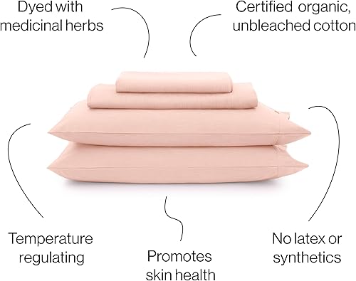 Miniatura 5 de AIZOME Deep Indigo - Juego de sábanas (Queen, 4 piezas). 400 hilos, 100% algodón puro, tejido satinado. Cero productos químicos, respetuoso con el