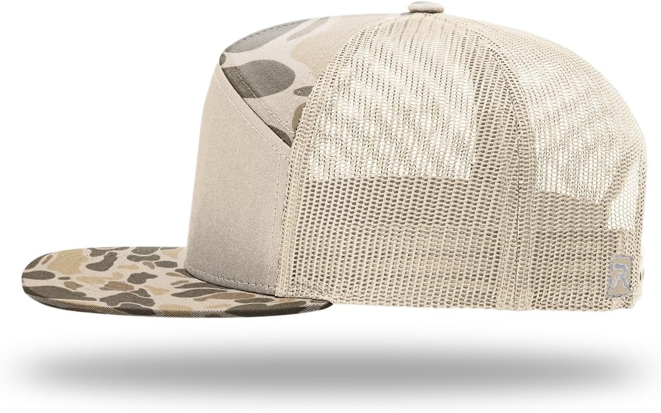 Richardson 168 168P Hat 7-Panel Trucker Cap Hi-Pro Snapback Cap Camo Hat Adjustable Baseball Hat Blank Hat Bulk Hats - Image 5