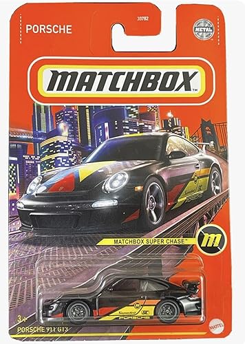 Matchbox 2023 Super Chase Porsche 911 GT3 Negro