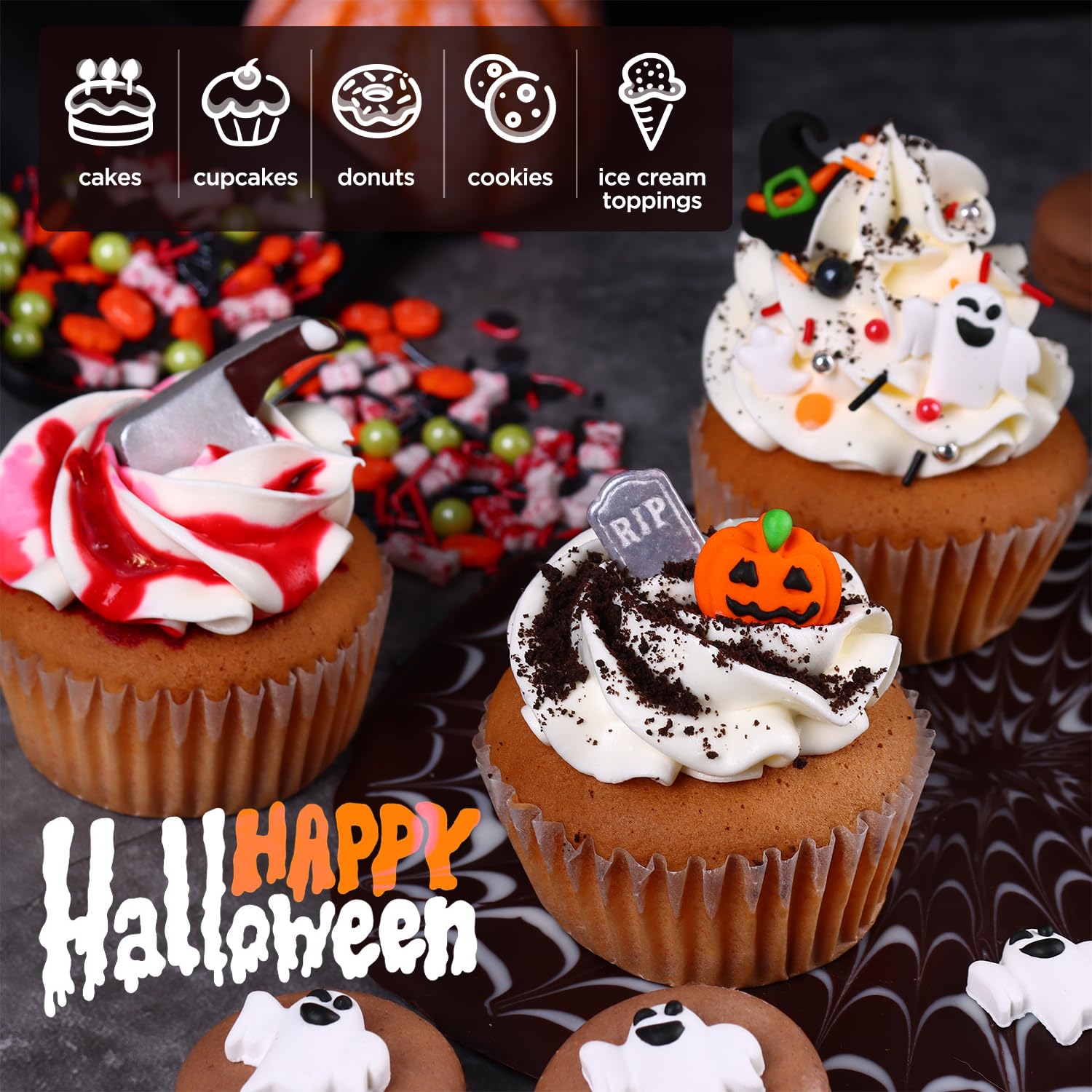 décoration de glaçage d'halloween