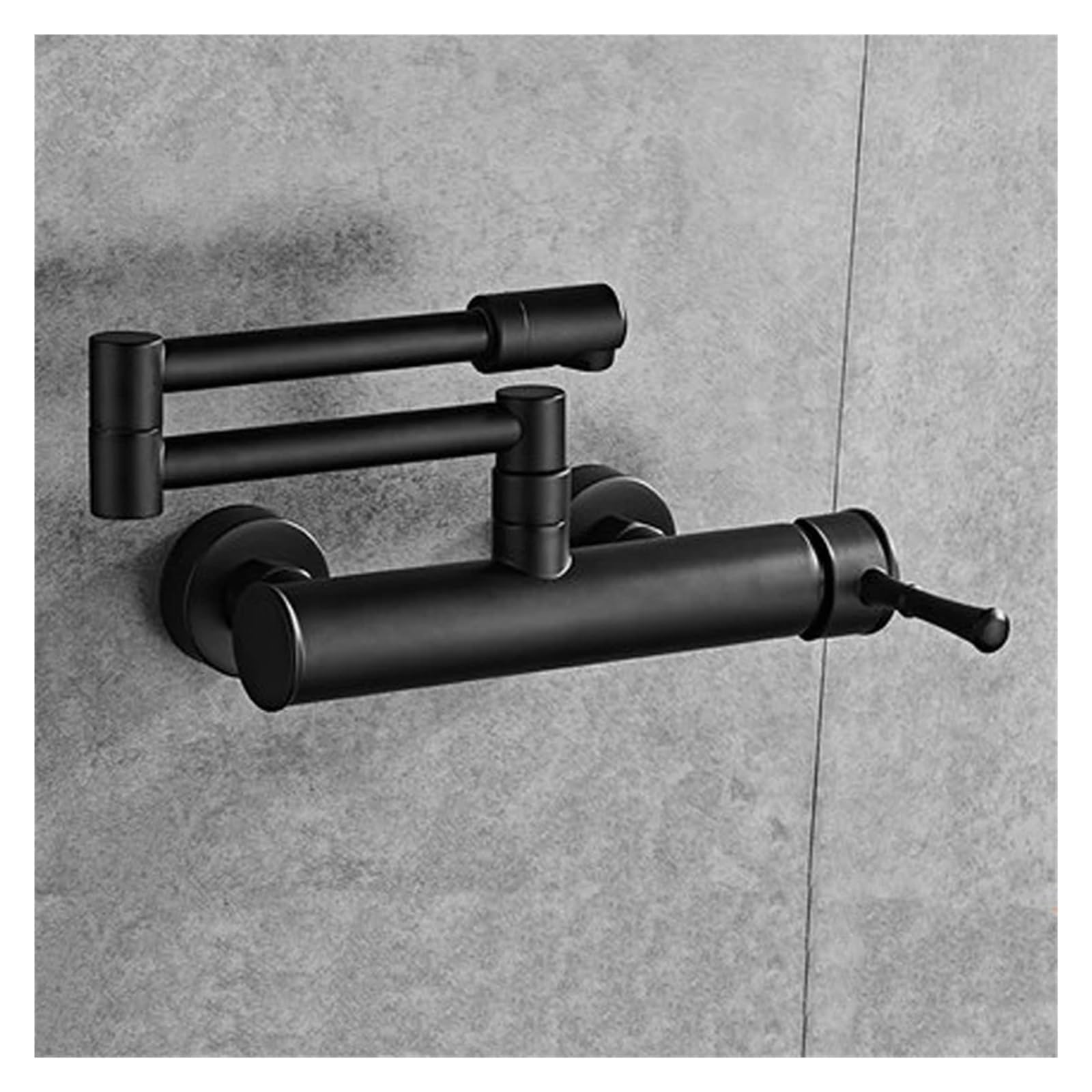 Mélangeur évier noir rotatif 360 robinet mural chaud froid cuisine XT-186