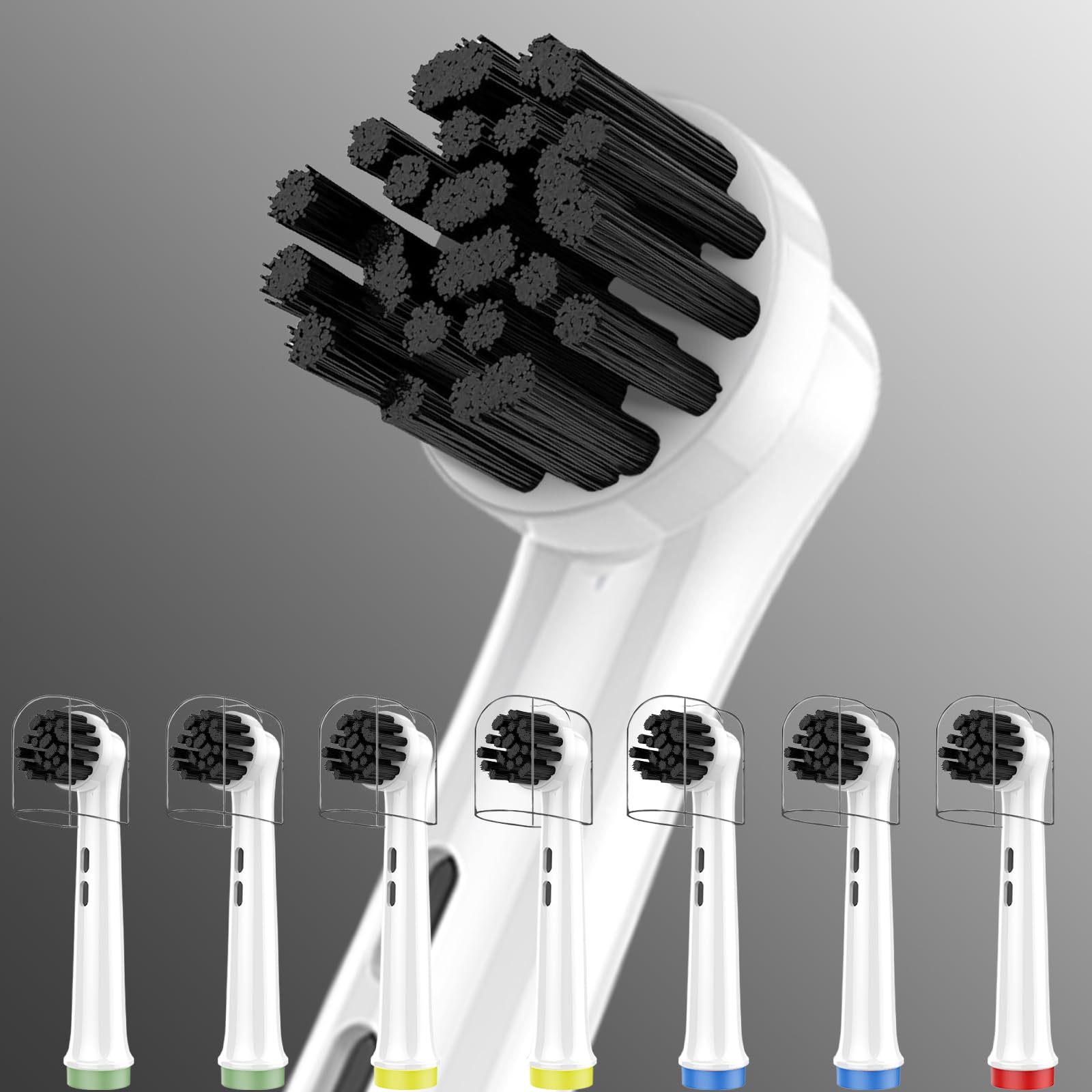 12Pack Replacement Brush Heads with Dust-Protecting Cover Professional Electric Toothbrush Heads Compatible with Oral-B Braun Dupont Soft Bristles