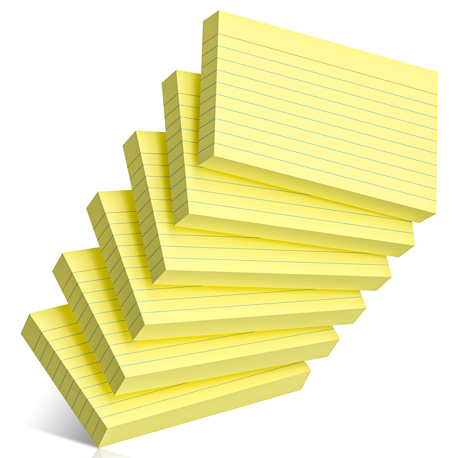 300 Count Index Cards 3 x 5 Inch Ruled Yellow Index Cards, Flash Cards College Ruled for School, College, Office and Home Organization, Durable Study To Do List Note Cards with Ruled Lines