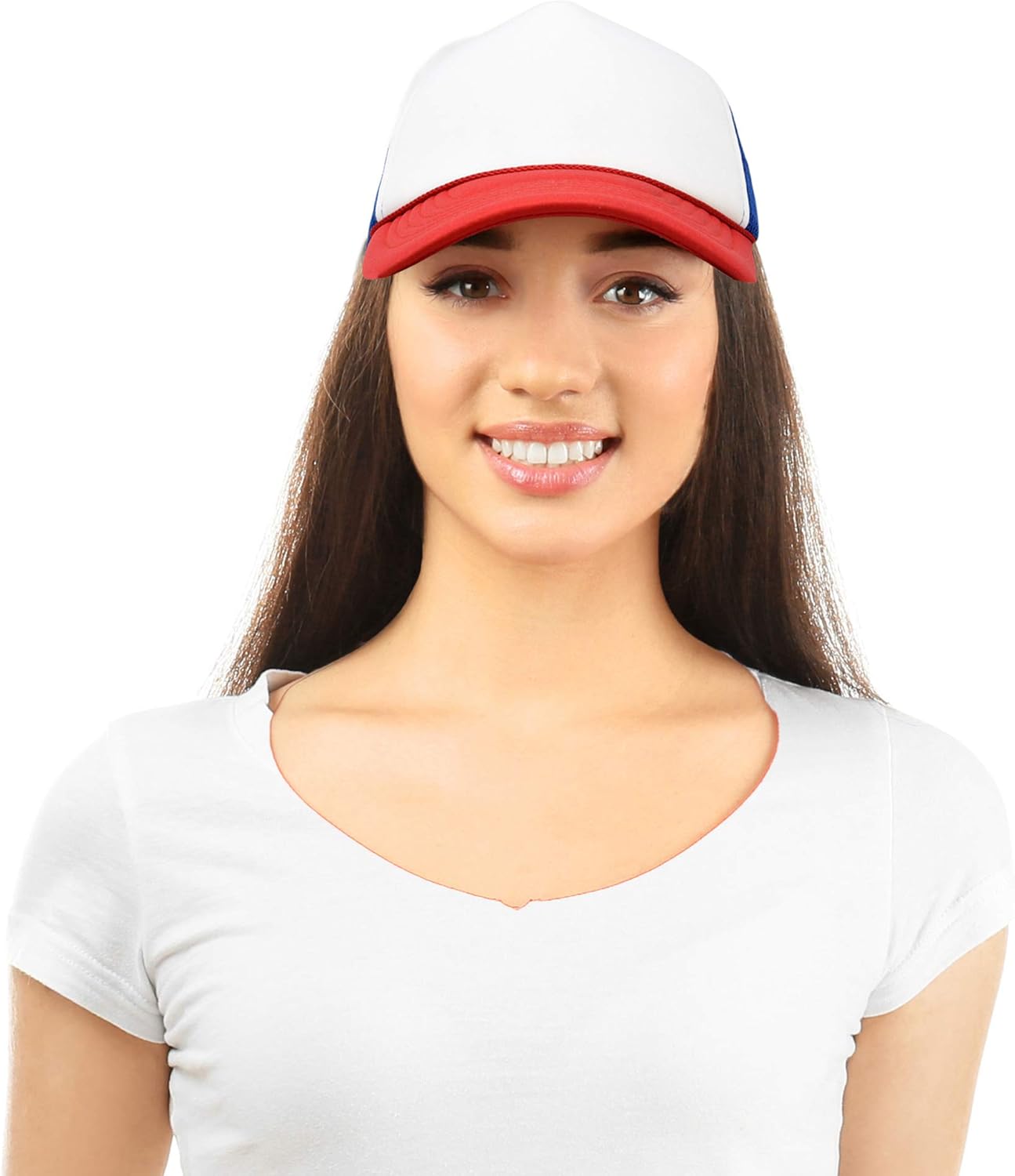 DALIX Trucker Hat Mesh Cap 6 Pack Half Dozen Bulk