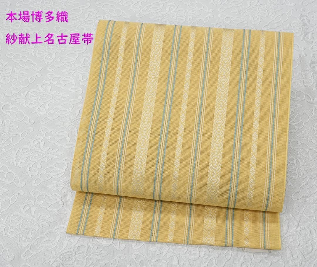 Amazon.co.jp: 未仕立 夏物 博多帯 黒木織物 紗献上八寸名古屋帯 Amazon.co.jp: 未仕立 夏物 博多帯 黒木織物 紗献上八寸名古屋帯