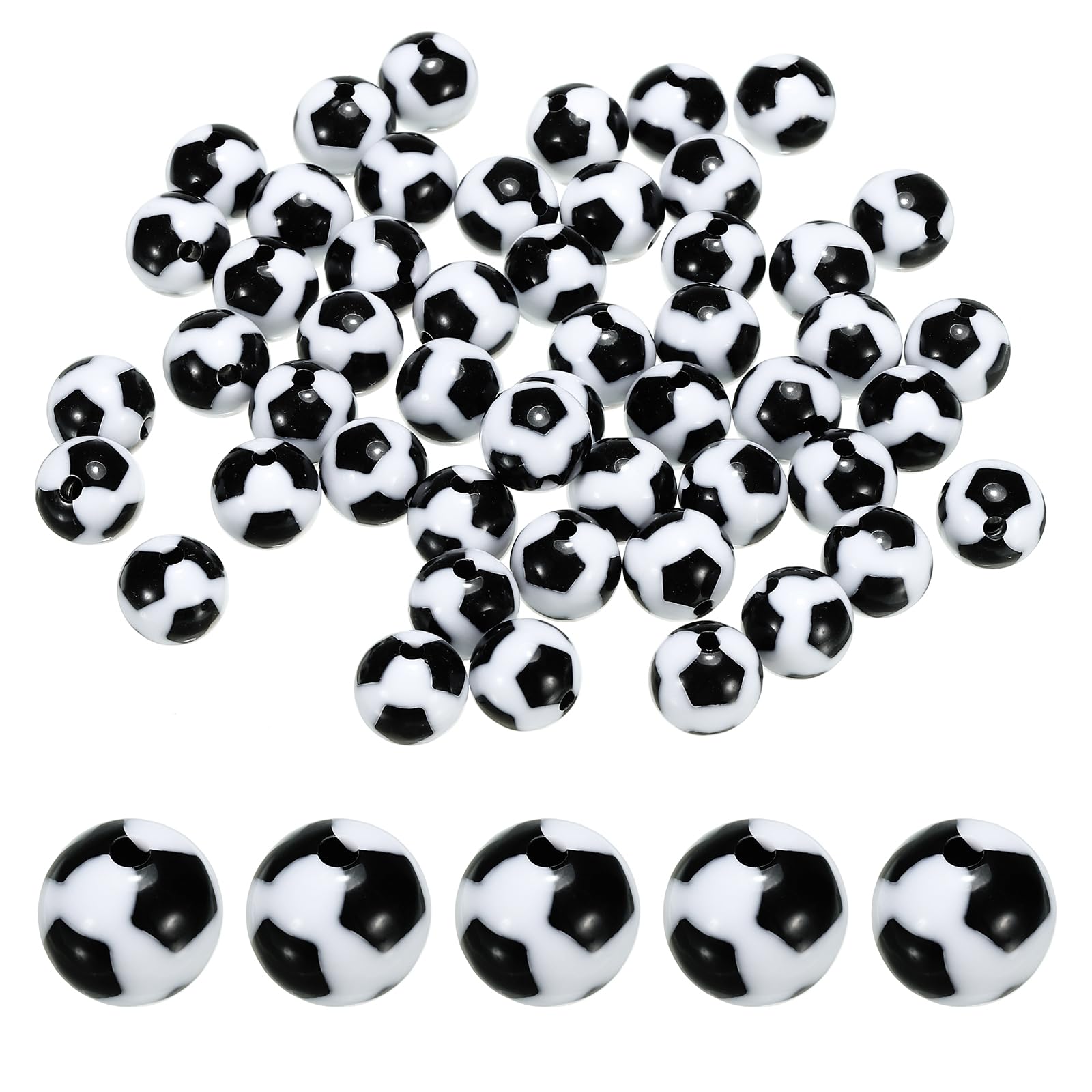 PATIKIL 12mm Sports Ball Beads