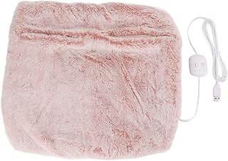 Electric Heated Foot Warmers Washable Electric Heating Pad Double Sided Electric Foot Warmer Auto Off USB for Men Women Relieve Foot Soreness(Pink)