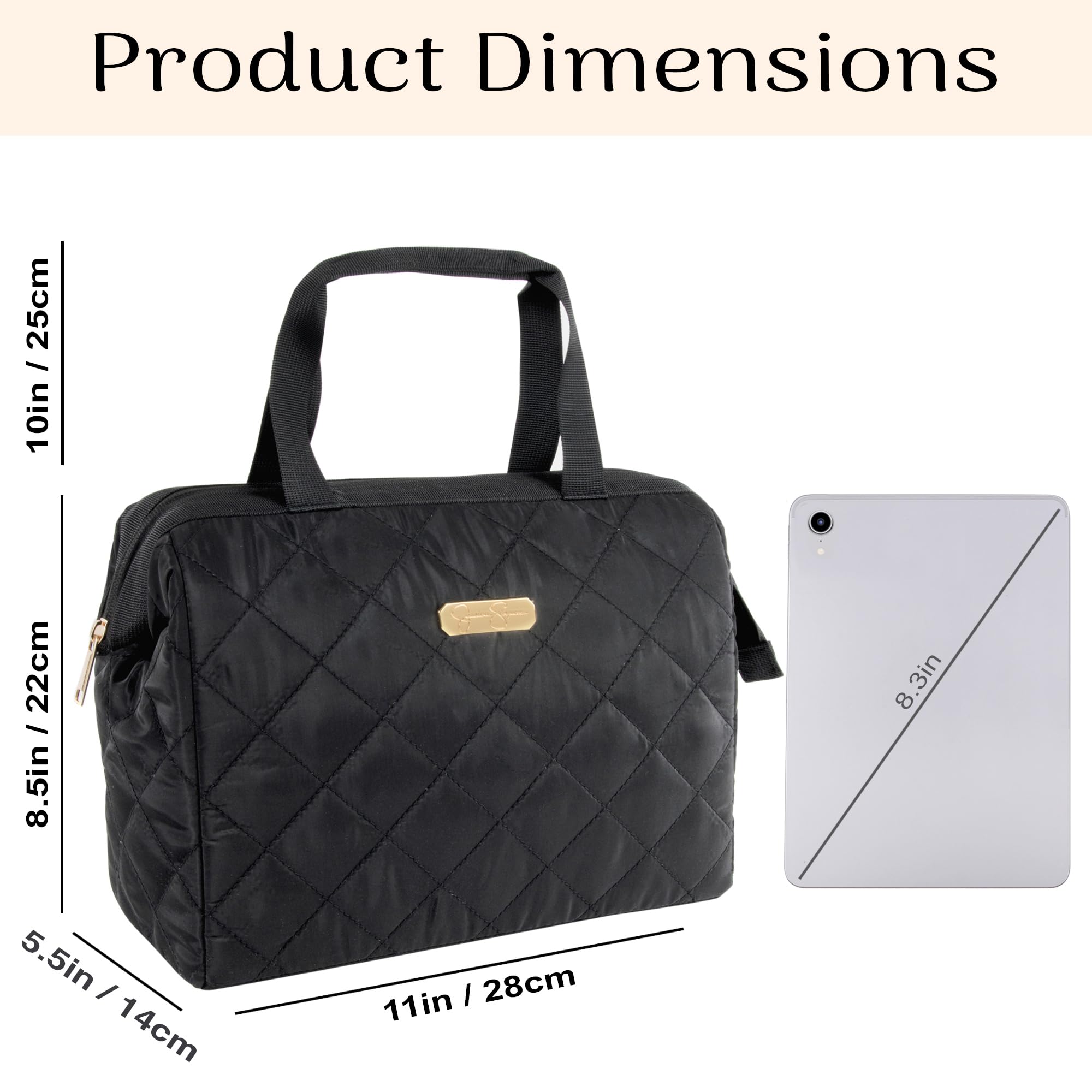 Bradley Outlet Vera Bradley Black Lunch Bag Lunch Bag Small