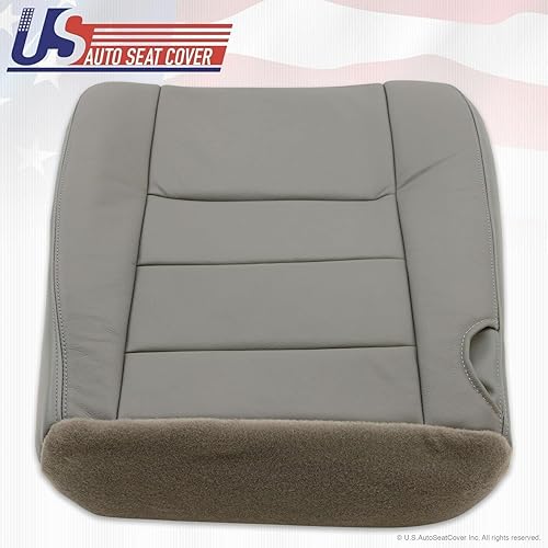 Miniatura 8 de 2002 2003 2004 para Ford F250 Lariat Super Duty Funda de asiento de cuero para el conductor gris