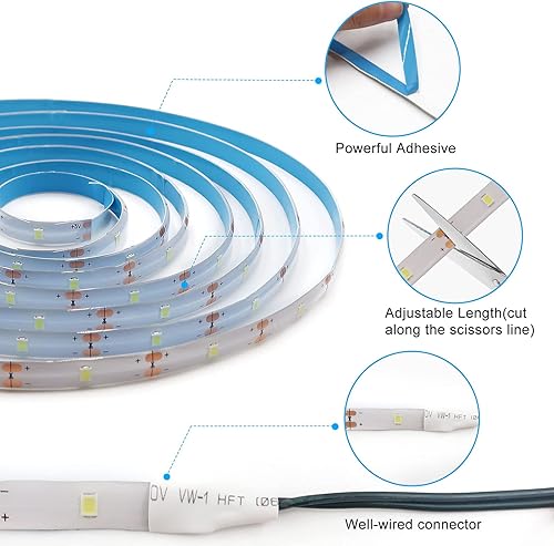 Miniatura 7 de Tira de luces LED que funciona con pilas 90 luces LED de 98 pies con temporizador remoto regulable tira de luces flexibles impermeables para