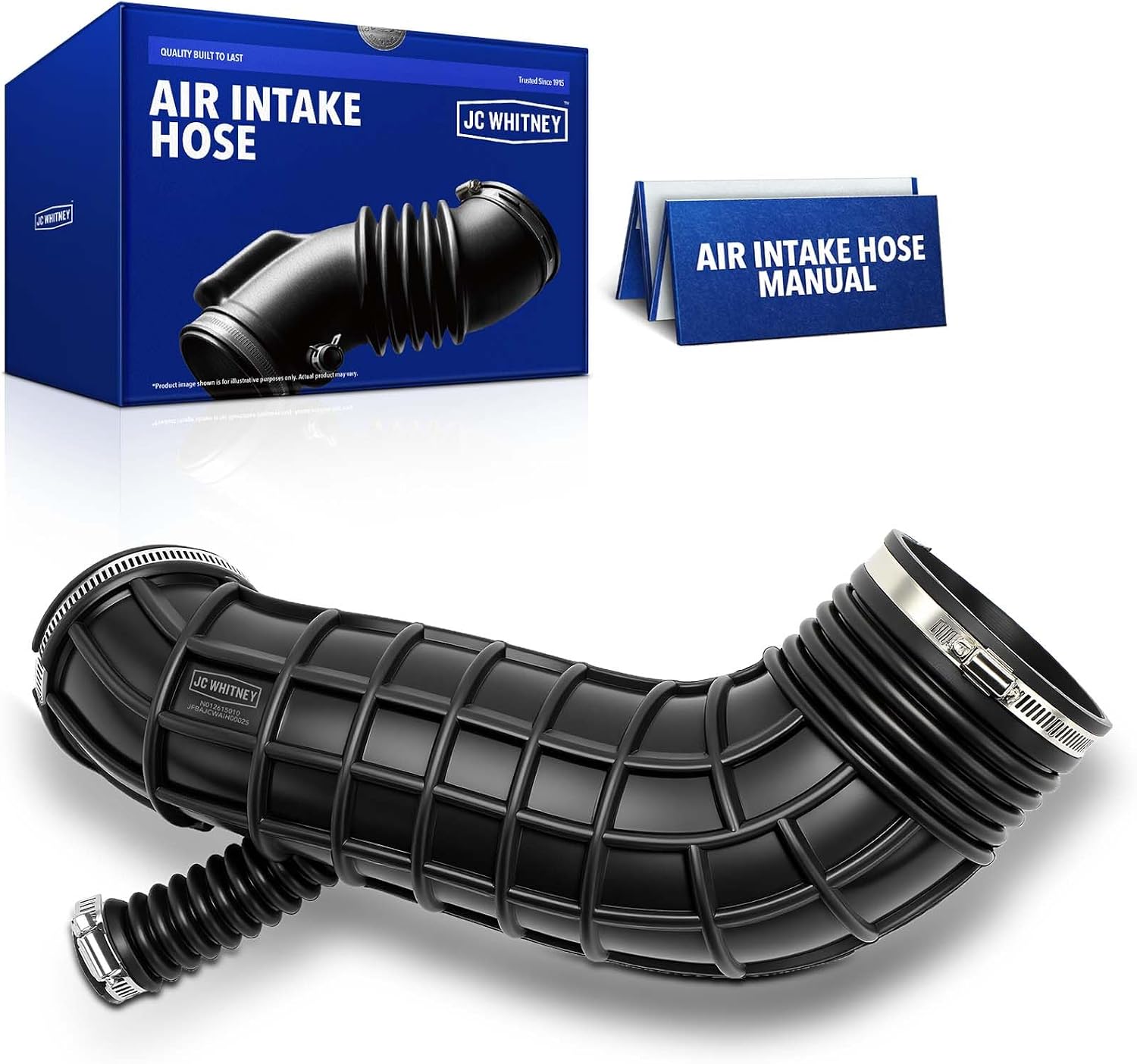 JC Whitney JFBAJCWAIH00025 Engine Air Intake Hose Tube with Clamp - Compatible with BMW X3 E83 2005-2007 3.0L - MAF To Throttle Body