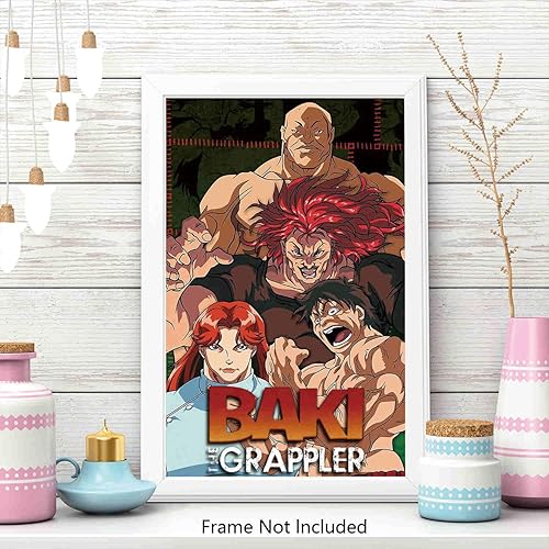 Miniatura 5 de Póster de Baki the Grappler - Póster sin marco (11 x 17 pulgadas), arte de pared para decoración del hogar