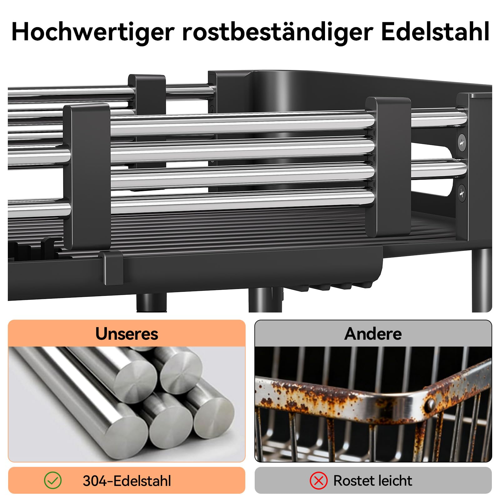 Urackify Erweiterbares Abtropfgestell
