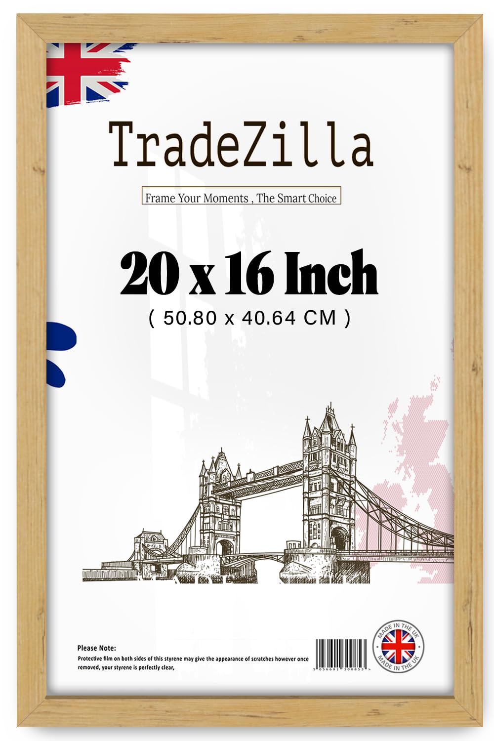 Tradezilla Pine | Luxury Medium Flat Style Style (50.80 X 40.64 Cm) Engineered Wood Frames -Ideal For Modern Home Décor 20 X 16 Inch [ ]